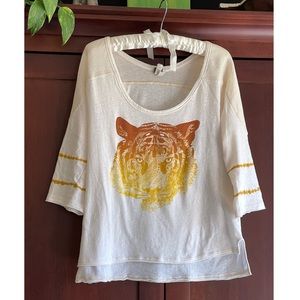 Free People Tiger Tee,  Medium
